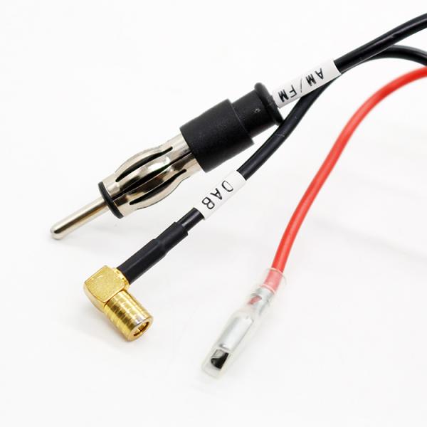 AM FM DAB Digital Radio Car Amplified Antenna 174MHz 20dBi With SMB Connector