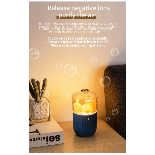 Newest Nature Crystal Salt Rock Aromatherapy Lamp 7 Color Atmosphere Night Light For Bedroom Office Car Air Purify