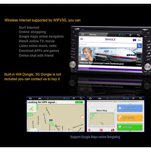 Ouchuangbo Car Multimedia Android 4.2 for Nissan Frontier /Treeano /Micra DVD Stereo Radio Player iPod USB OCB-2813B