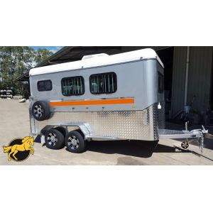 Quality 2 Horse Angle Load Horse Float-Deluxe for sale