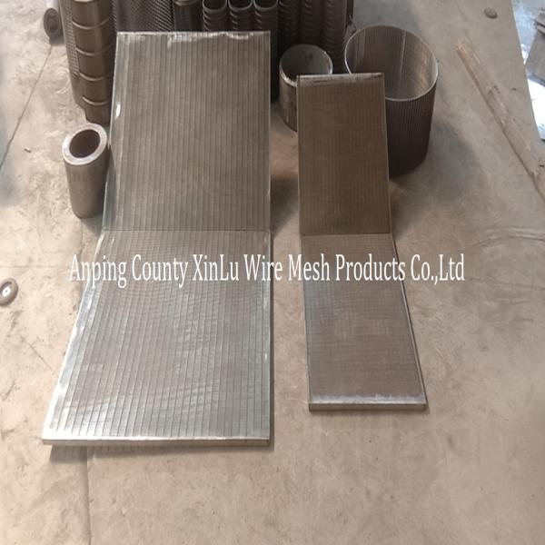 Wedge Wire Flat Panel Johnson Screen Mesh with Flat Plate Dewatering Screen Panel Sieve Bend Screen Plate