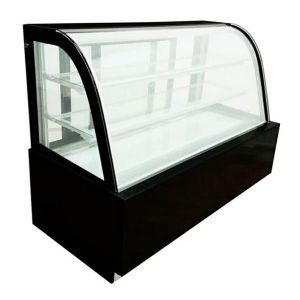 Curved / Right Angled Transparent Glass Stainless Steel Material With Multiple