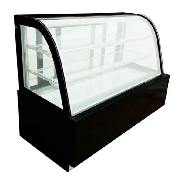 Curved / Right Angled Transparent Glass Stainless Steel Material With Multiple