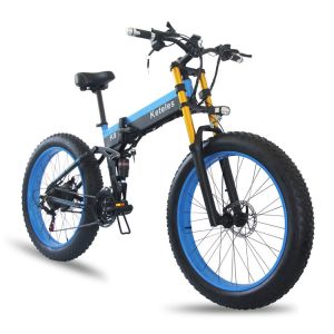 China 48V Fat Tire Folding Electric Bike , 30-50km/H Folding Electric Fat Bike on sale