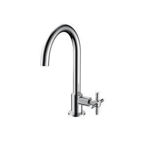 Luxury Kitchen Modern Kitchen Taps , Chrome Kitchen Sink Taps T8103
