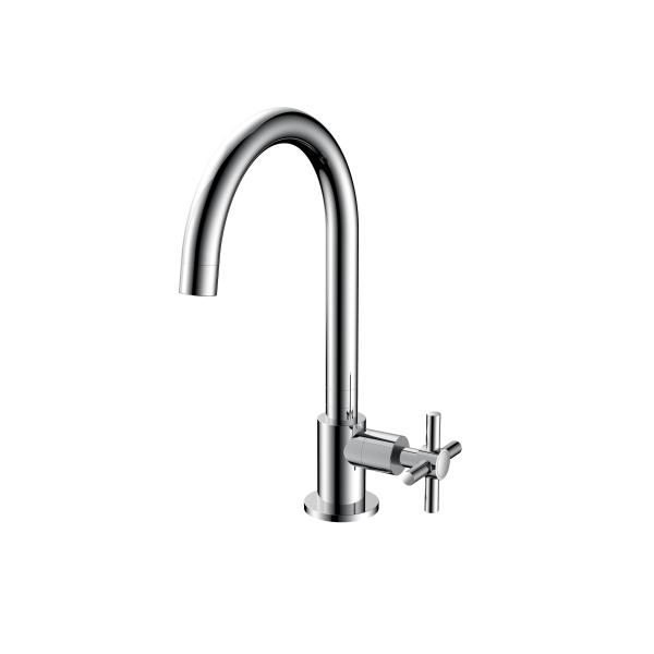 Buy Luxury Kitchen Modern Kitchen Taps , Chrome Kitchen Sink Taps T8103 at wholesale prices