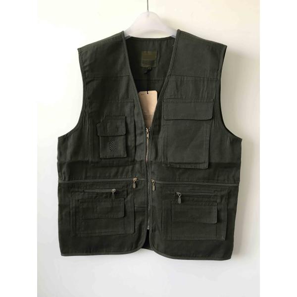vest, waistcoat, polyester washed fabric, weeding vest, weeding waistcoat, S-3XL, 4 colors: black, blue, green & beige