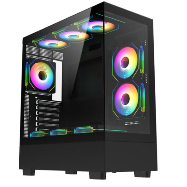 Buy Computer Case 0.7mm SPCC Ferrous Metal Material Multi-fan And Water Cooling Support ATX M-ATX ITX Motherboards at wholesale prices