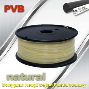 Quality Natural Color 1.75mm PVB 3D Printer Filament 0.5kg Net Weight for sale