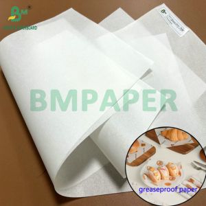 38g 40g Printable Wax Grease Resistant Paper For Bread Package 12" x 12"