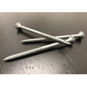 100mm Wood Deck Screws 14G Galvanised Class 3 Bugle Batten Head Screws With Ribs