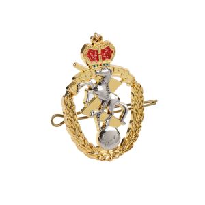 Custom Made Stamped 20mm Army Metal Badges Matt Silver Plating