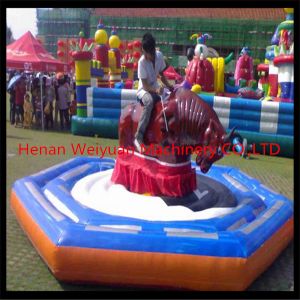 Quality Newest Amusement park Game Inflatable Rodeo Bull for Kids for sale