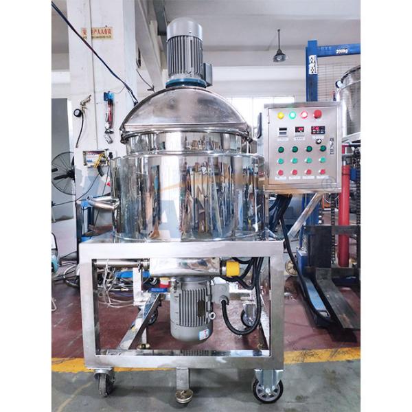 1.5KW Hand Sanitizer Production Equipment , 2 Jackets Homogenizer Mixer For