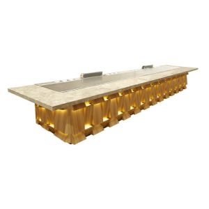 China Soup BBQ Grilling Mobile Teppanyaki Equipment Multifunction For Restaurant on sale