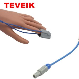 TPU Adult Finger Reusable Spo2 Sensor For Edan Patient Monitor Redel 8 Pin spo2