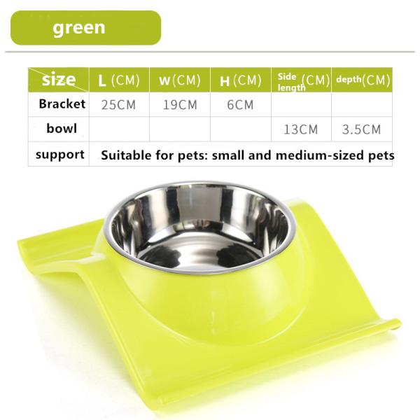 S M L XL Dog Feeding Bowl Two In One Non Slip Stainless Steel