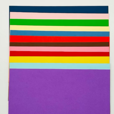70-400GSM 100% Virgin Wood Pulp Paper Color Paper Color Board Office Stationery Educational Material
