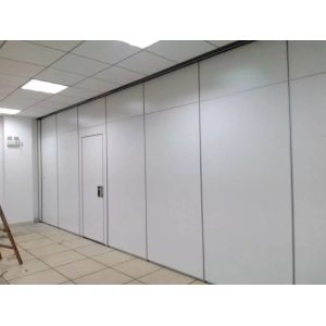 Wooden MDF Restaurant Foldable Movable Sliding Partition Walls Rolling System