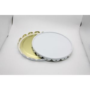 Cylindrical Canister Lid Seals Excellent Sealing Performance Plain Bright Color