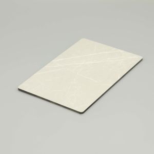 UV Resistant Easy Maintenance Waterproof Jazz White Marble Aluminum Composite
