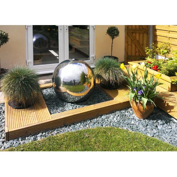 Modern Large Outdoor Garden Metal Sphere Shaped Water Feature Corten Steel Water Fountain