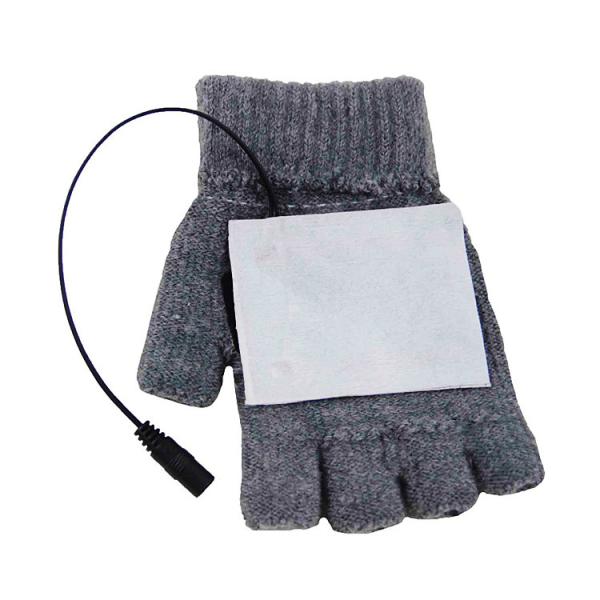 Detachable 5W Electric Heated Gloves USB Rechargeable Hand Warmer