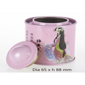 Mini Metal Tea Tins With Dome Lid