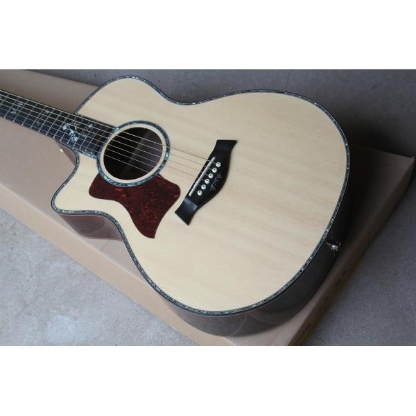 Ebony finggerboard 41-inch cutaway 916 natural wood color left handed acoustic guitar, Spruce,fishman pickup EQ