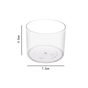 Hotel Party Wedding Plastic Tableware 180ml Round Disposable Plastic Mini