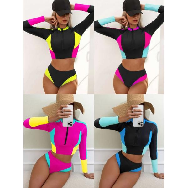 Buy Beach Occasion Swimming Suits Bikini with Striped Pattern at wholesale prices