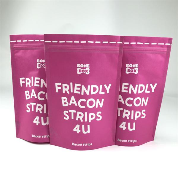 Buy Stand Up Zipper Plastic Pouches Packaging For Pet Food at wholesale prices