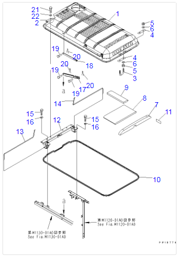 20Y-54-61112 20Y-54-61111 PC200-7 Engine Hood Cover For Komatsu Excavator Parts