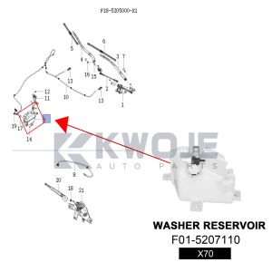 OEM 607000263AA WASHER RESERVOIR for Jetour X70