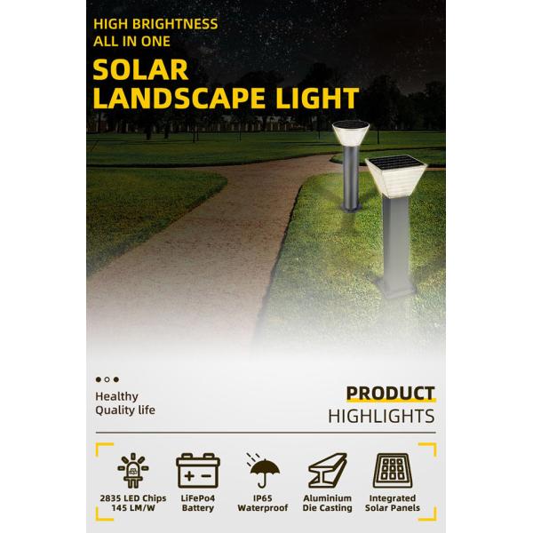 IP44 Brightest Warm White Solar Garden Lights 400mAh 3 Years Warranty