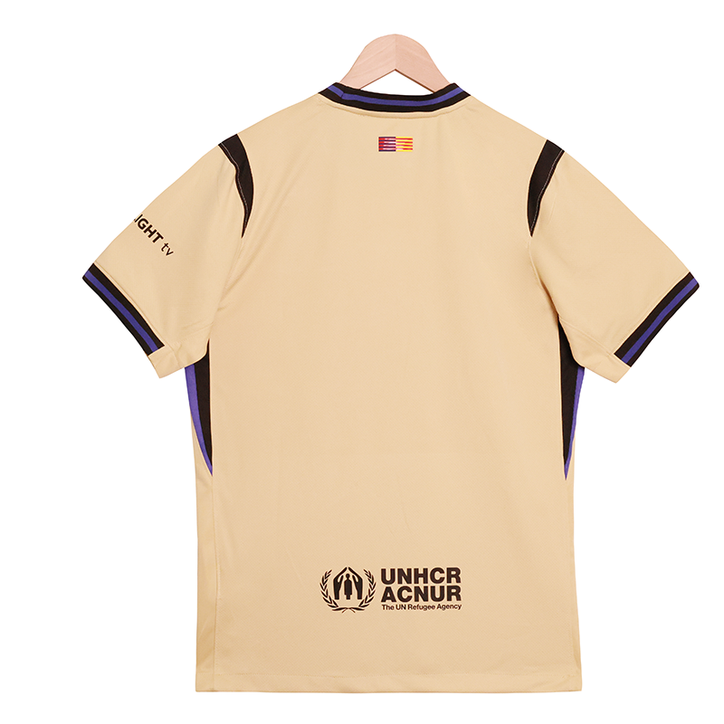 Barcelona 2025-2026 Season Away Fan Version Jersey Printed By Support Group