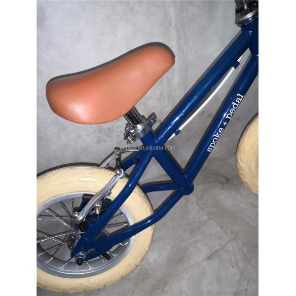 Steel Fork and Frame Balance Bike for Children 3-5 Years Old Blue Color 12 Inch