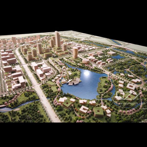 UPDIS 1/1000 Jingzhou Urban Design Concept model