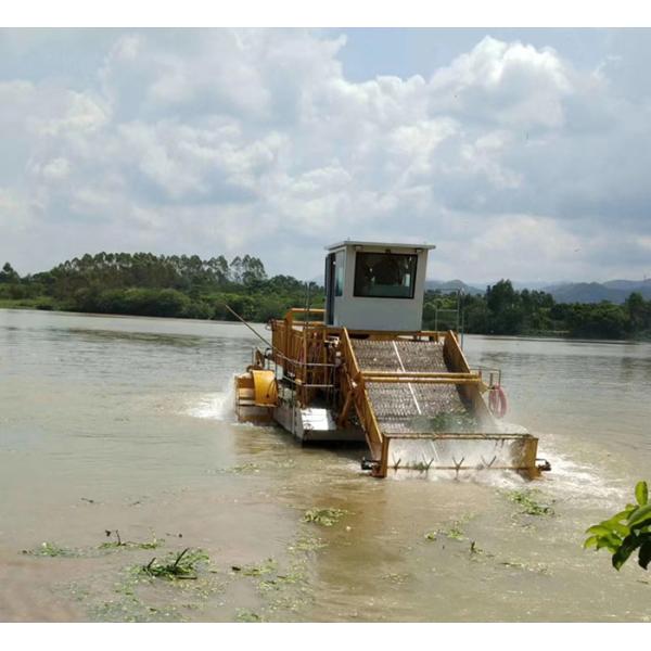 2 Section Aquatic Plant Harvester With 1.2M Harvesting Depth For River Waterweed Harvesting