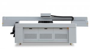 China Advertising Production UV Uv Flatbed Printing Machine With Dual Liner Guide Rail on sale