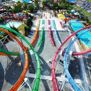 Fiberglass Aqualoop Body Water Slide for Amusement Park