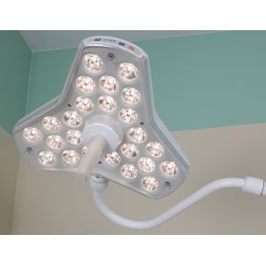 Double Head Medical Exam Lights Ceiling Mount 120000 Lux