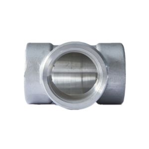 Hot Dip Galvanized SS Threaded Pipe Tee Equal Diameter Customized