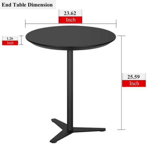 Tomile Black Round Bistro Table