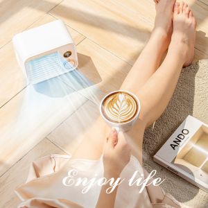 Mini Air Cooler Fan 2000mAh Ics Battery Powered Air Conditioner