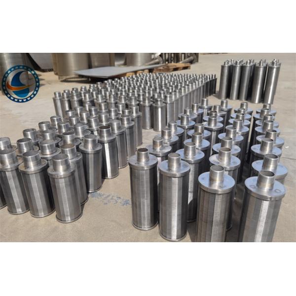 0.5mm Slot Stainless Steel 316l Wedge Wire Screen Nozzle With 1" Male Threaded