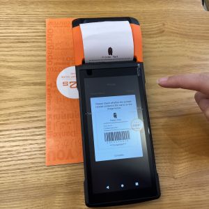 5.0 Inch HD Touch Screen Handheld Android Terminal with Thermal Receipt Printer