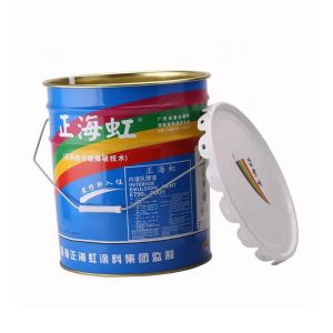 Silver Galvanized Iron Seed Storage Open Head Steel Pail With Snap On Lid And