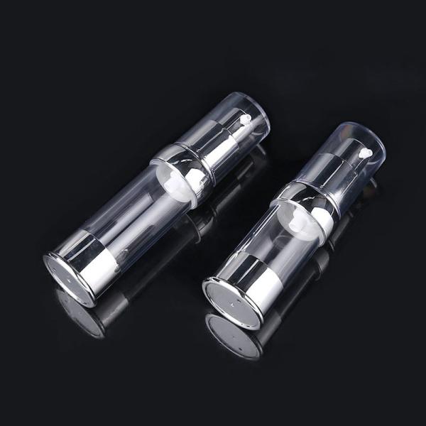 Buy Clear Empty Facial Serum Pump Packaging White 10ml - 30ml at wholesale prices