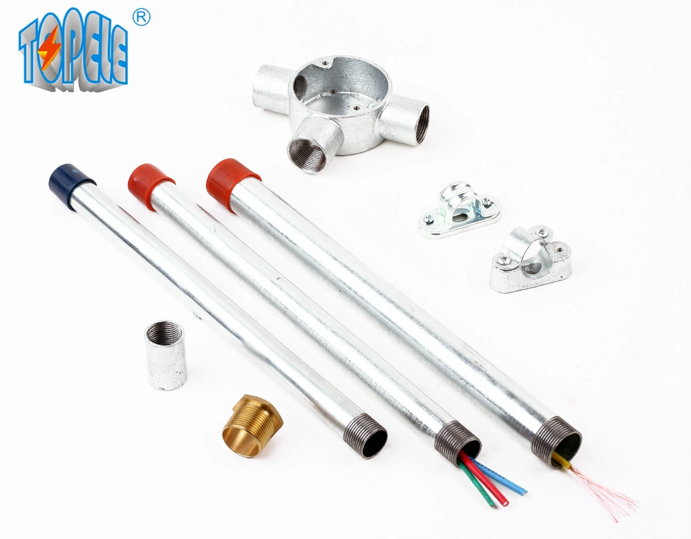 Q195 GI BS4568 Conduit Class 3 BS31 Pre Galvanized For Lighting Circuits